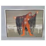 Signed Robert Tyler Lee oil painting on canvas
