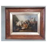 Antique signed oil on canvas