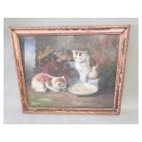 Antique signed oil on canvas