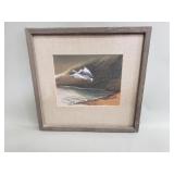 Vintage signed Nancy mixed media