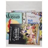 4pc Disney art bundle, Elsa, Little Mermaid