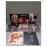 Group of vintage LP records, BeeGees, Billy Joel