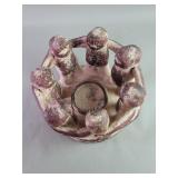 Vintage terracotta sculpture candle holder
