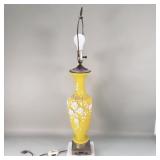 Vintage Asian style yellow floral motif interior