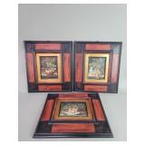 Three signed still life oil paintings on panel