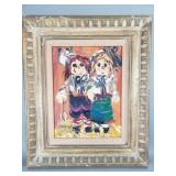 Signed Paul Blaine Henrie impasto-style oil on