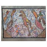 Signed Harry Zolotow mixed textured oil on canvas