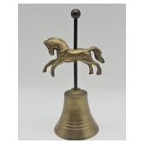 Vintage brass carousel horse bell