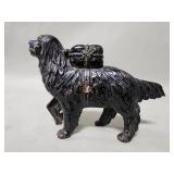 Vintege cast iron dog coin bank