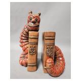 Vintege Progressive Art Products chalk bookends