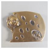 Vintage "Cat and Mouse" bronze medal designed by