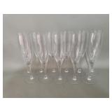 Eleven Rosenthal crystal champagne glasses