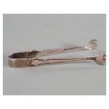 Antique sterling silver sugar tongs