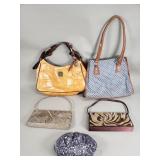 Group of women's handbags
