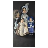 4 vintage Effanbee dolls