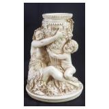 Vintage plaster figural urn