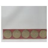 Vintage USSR Belarus brass table medal set