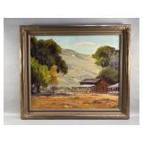 Signed Lucy Jencks plein air oil on canvas