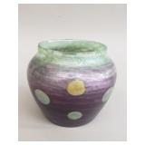 Leopold Bauer art glass vase