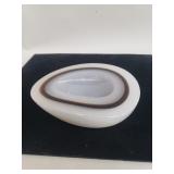 Polished agate bowl