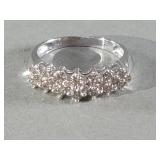 14k white gold and diamond ring