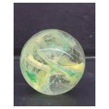Hand blown large sphere paperweight