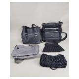 Group of women's purses