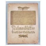 Antique German cigarette card album 'Glory Pages