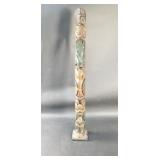 Vintage carved wood totem pole