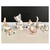 Complete vintage 4-piece Lladro porcelain