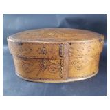 Antique Scandinavian bentwood box