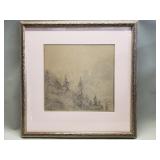 Signed William Henry Singer Jr. mixed media