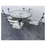 5pcs Mid-century Modern Brown Jordan style cast