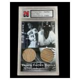 Hank Aaron & Willie Mays dual bat card