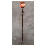Vintage italian brass and alabaster floor lamp