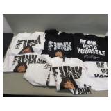 Group of Rick James t-shirts
