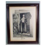 Signed W. Dendy Sadler etching 'The Squire',