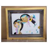 Andrea Smith signed mixed media