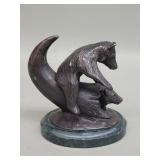 Vintage signed Robert J. Beeler bronze marble