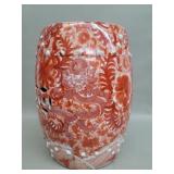 Red and white hand painted Chinese porcelain