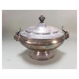 Barclay & Cary antique silver plate soup tureen