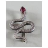 Judith Jack sterling silver and marcasite snake