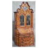 Venetian-style 2-piece burl walnut veneer
