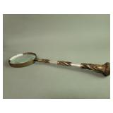 Antique gold plate, mother of pearl, brass