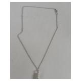 14k white gold chain with moissanite  journey