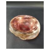 Vintage Murano-style art glass bowl