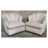 Pair of The Interline Collection scalloped back