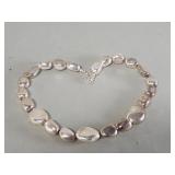 Sterling silver beaded necklace