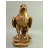 Vintage signed Anthony ceramic bronze tone eagle