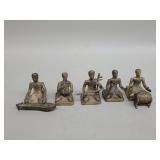 Vintage brass musician mahori orchestra figures